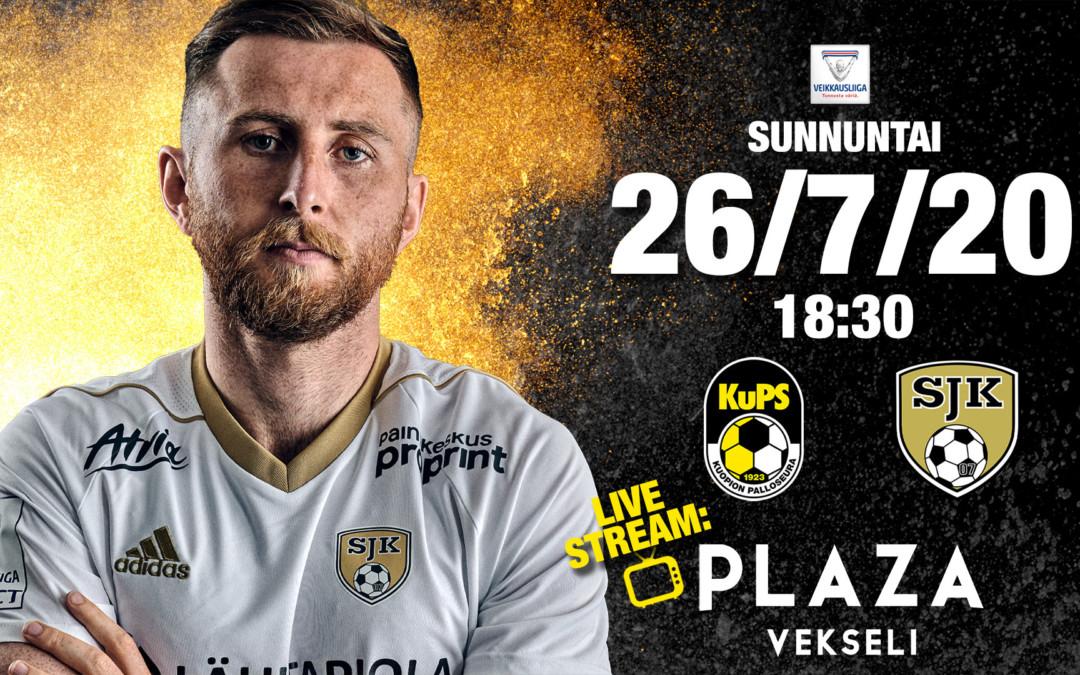 KuPS vs. SJK sunnuntai-iltana klo 18:30