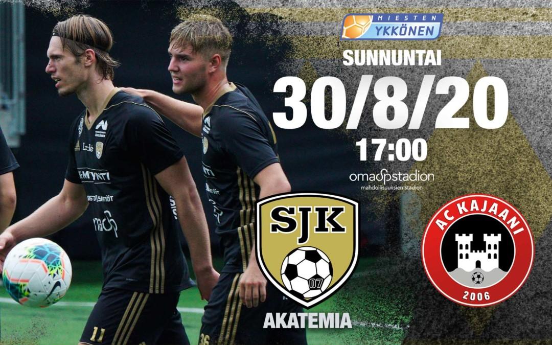 Sunnuntaina SJK Akatemia – AC Kajaani klo 17:00