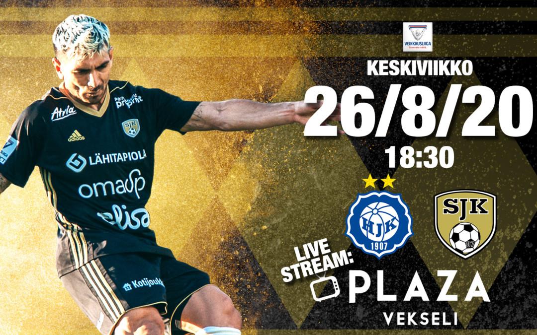 Keskiviikkona Helsingissä HJK – SJK klo 18:30