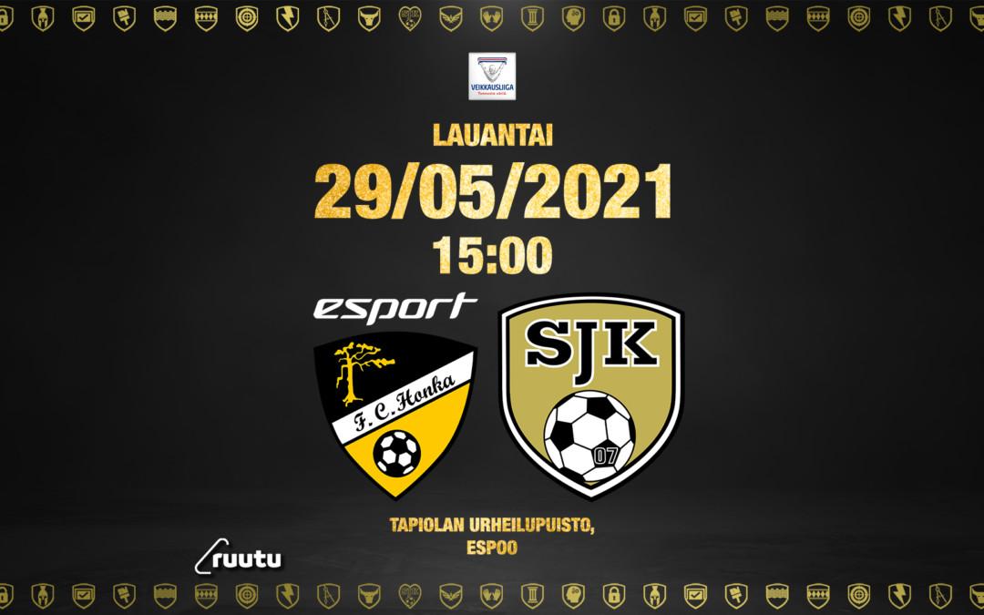 Lauantaina FC Honka – SJK klo 15:00