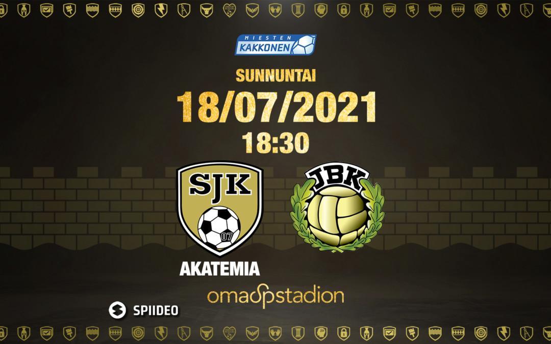 Otteluennakko: SJK Akatemia – JBK 18.7.2021