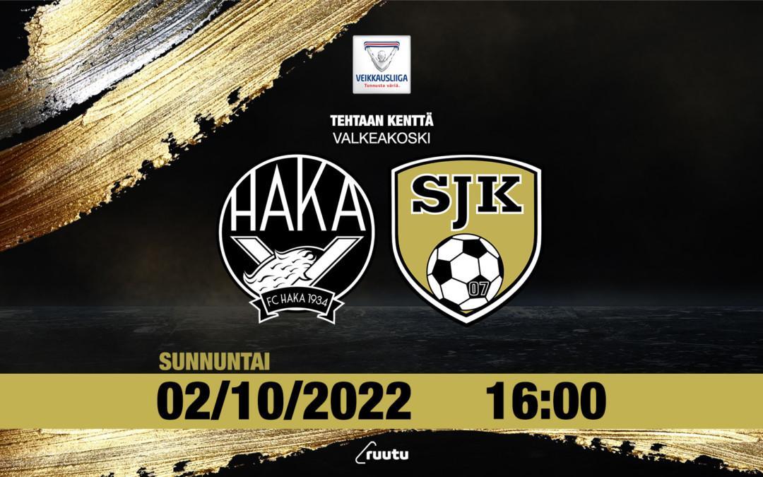 Sunnuntaina FC Haka – SJK Valkeakoskella klo 16:00