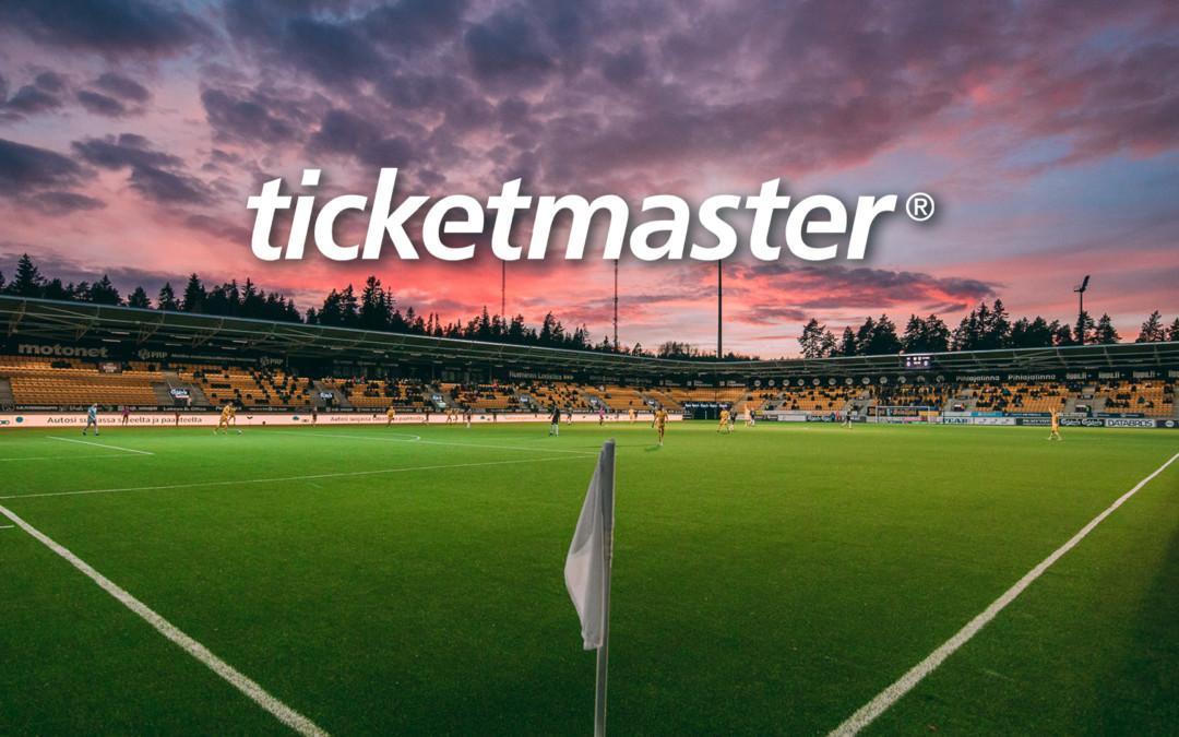 Ticketmaster SJK:n ja OmaSp Stadionin uudeksi lipunmyyntikumppaniksi
