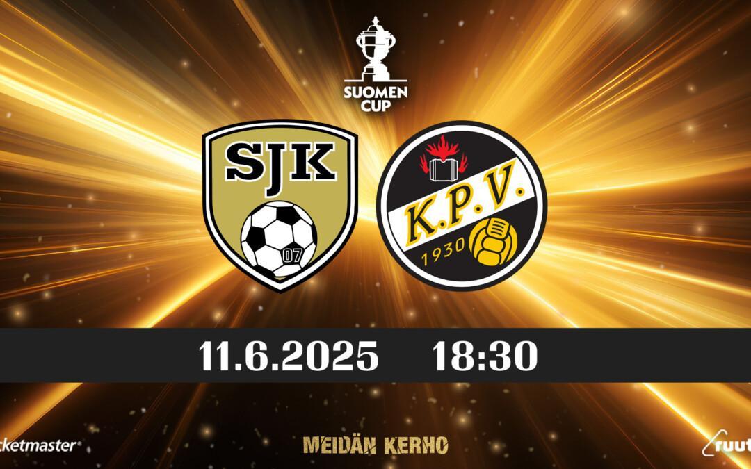 SJK isännöi KPV:tä Suomen Cupissa keskiviikkona