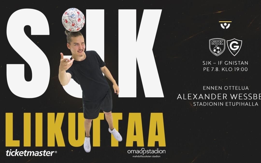 Alexander Wessberg mukana ensi viikon perjantaina SJK – IF Gnistan ottelussa