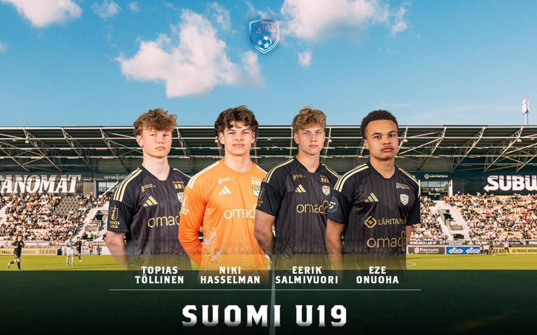 Neljä SJK-pelaajaa Suomen U19-maajoukkueeseen